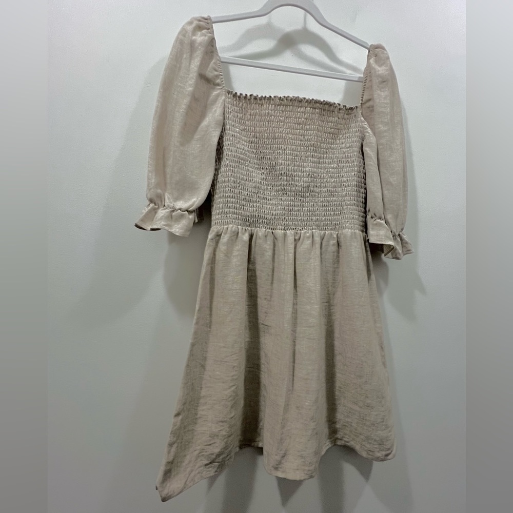 REFORMATION Cerise Linen Dress - Picture 8 of 12